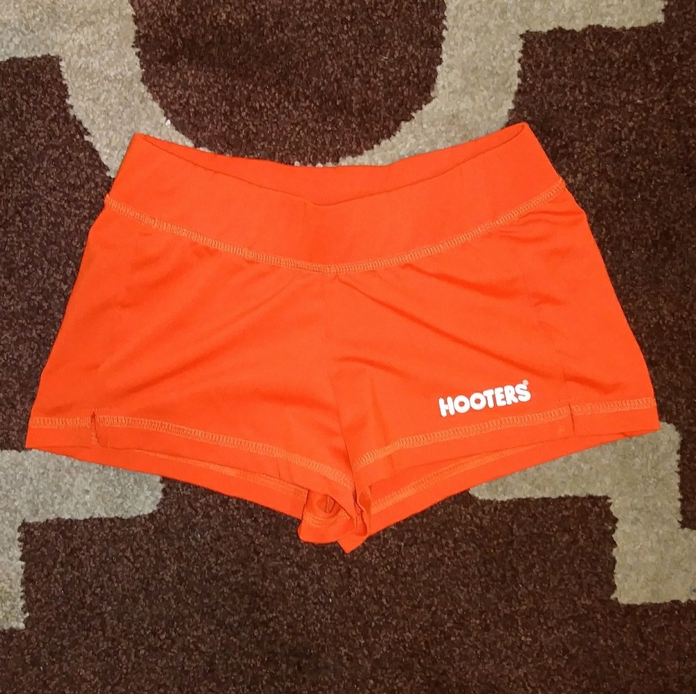 Hooters orange uniform shorts XXS/XS